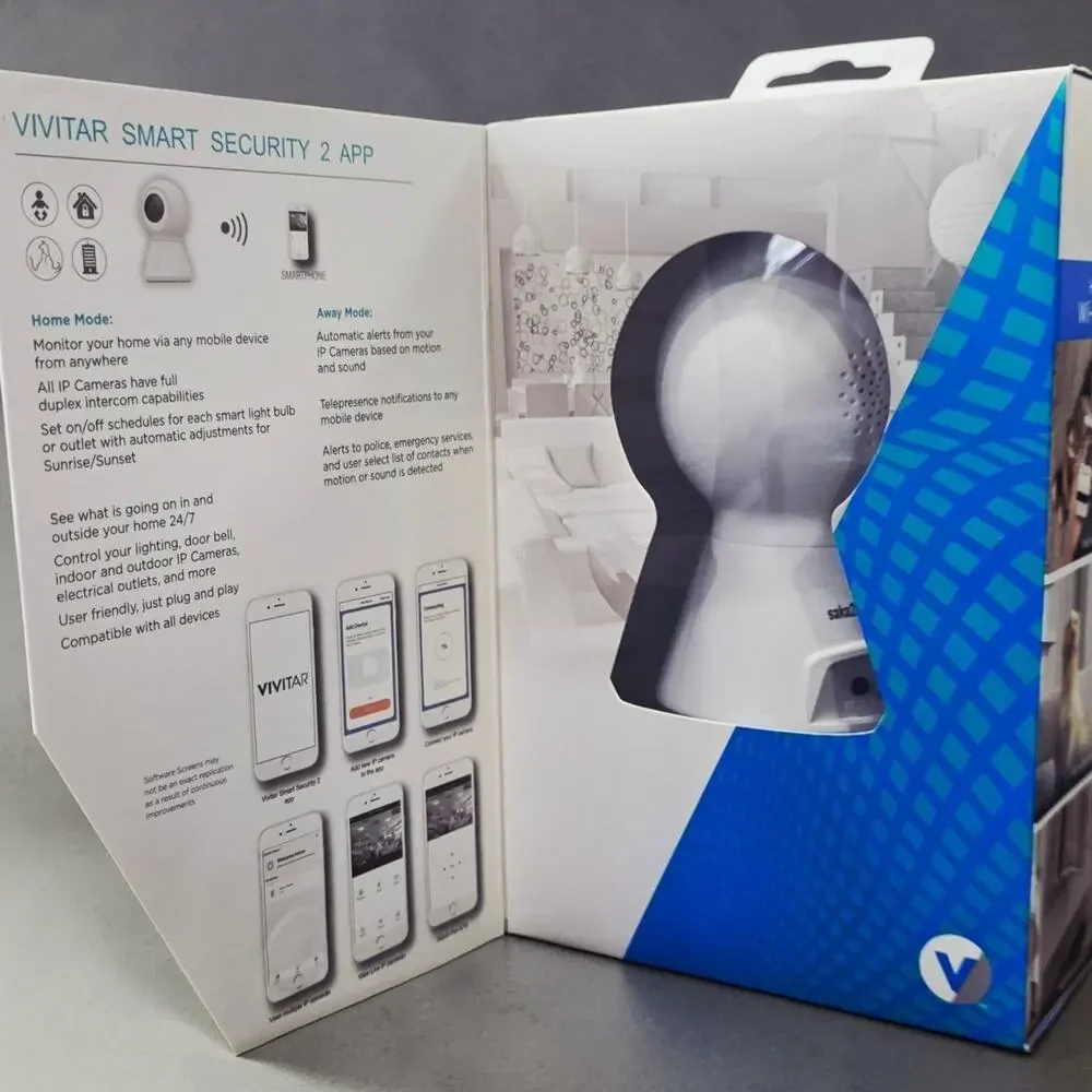 Vivitar Indoor Wi-Fi Security Camera 1080p Baby Pet Monitor Alexa Google New